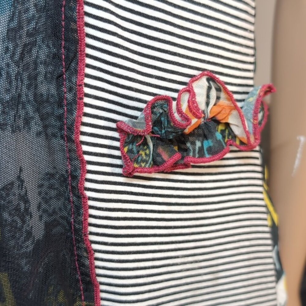 Tricotto Multicolor Patchwork Sleeveless Dress Wo… - image 5